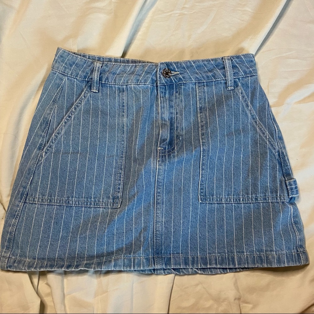 Pacsun Denim Striped Skirt